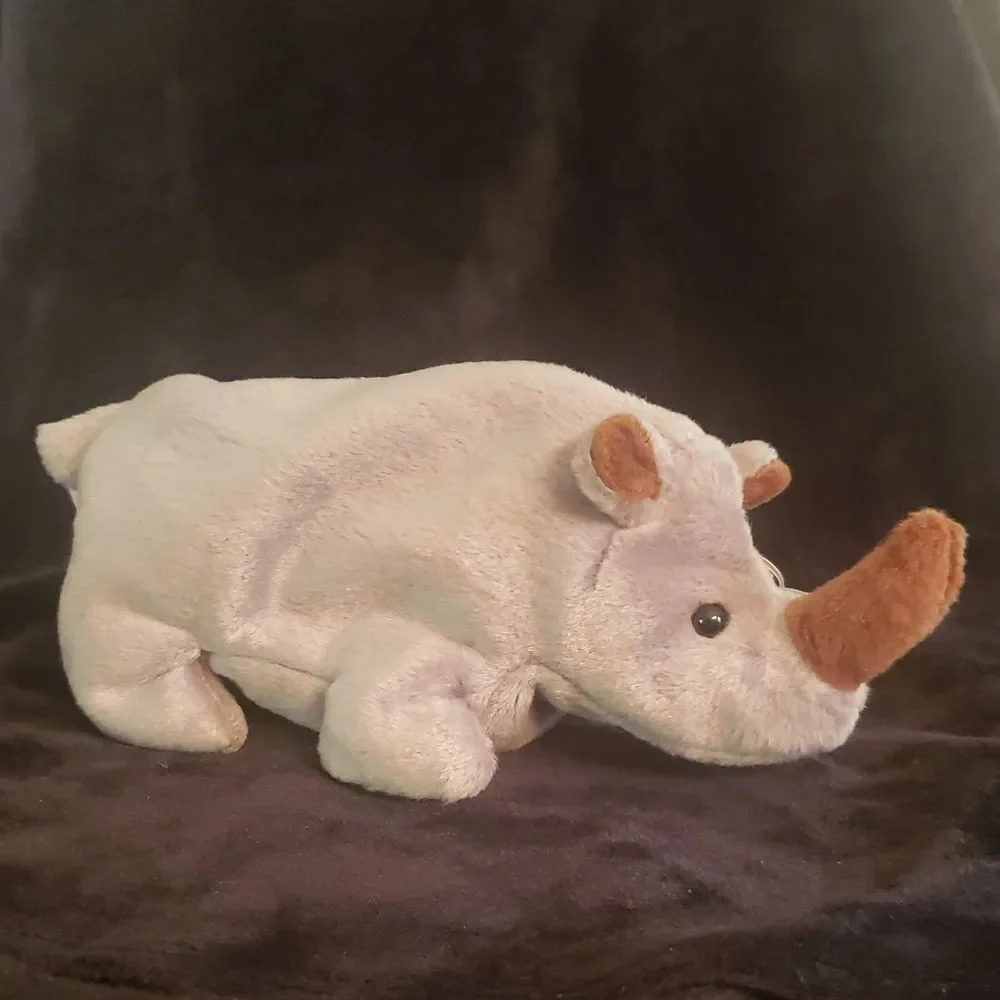 Vintage 1996 Ty Beanie Baby SPIKE the Rhinoceros